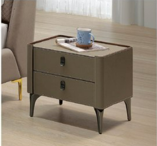 A16-05庫伯馬鞍皮床頭櫃