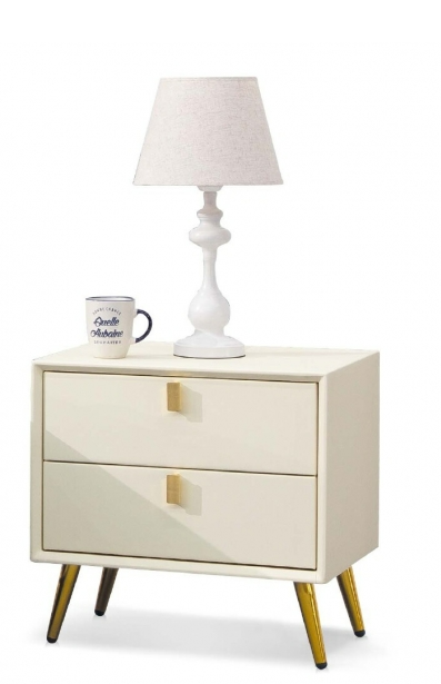 A15-09高更皮革床頭櫃