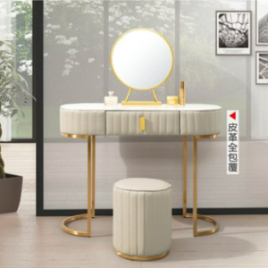 A18-04妮達3.3尺石面鏡台(含椅)