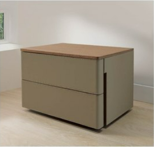 A27-09麥斯馬鞍皮床頭櫃