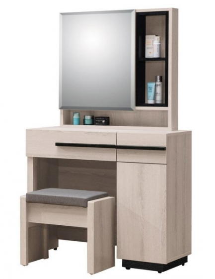 A120-09 瑪爾斯2.7尺鏡台(含椅)