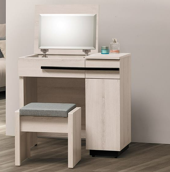 A121-08瑪爾斯2.7尺鏡台(含椅)