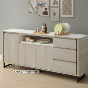 A437-02威瑟斯6尺岩板收納櫃