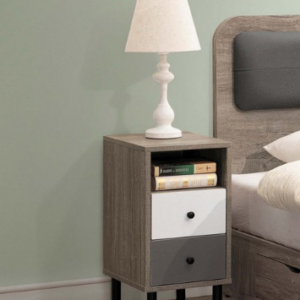 A155-01雨果床頭櫃(炭燒色)