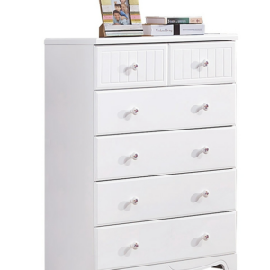 A158-04瑪莎白色五斗櫃