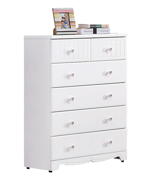 A158-04瑪莎白色五斗櫃