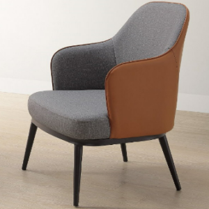 A229-02理察休閒椅(灰/橘)