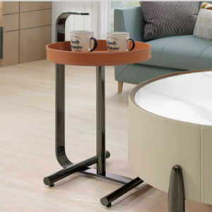 A238-04勞柏馬鞍皮小茶几