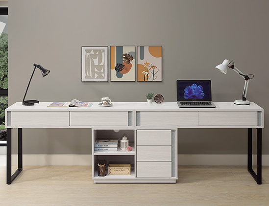 A565-02沃克8尺雙人組合書桌組