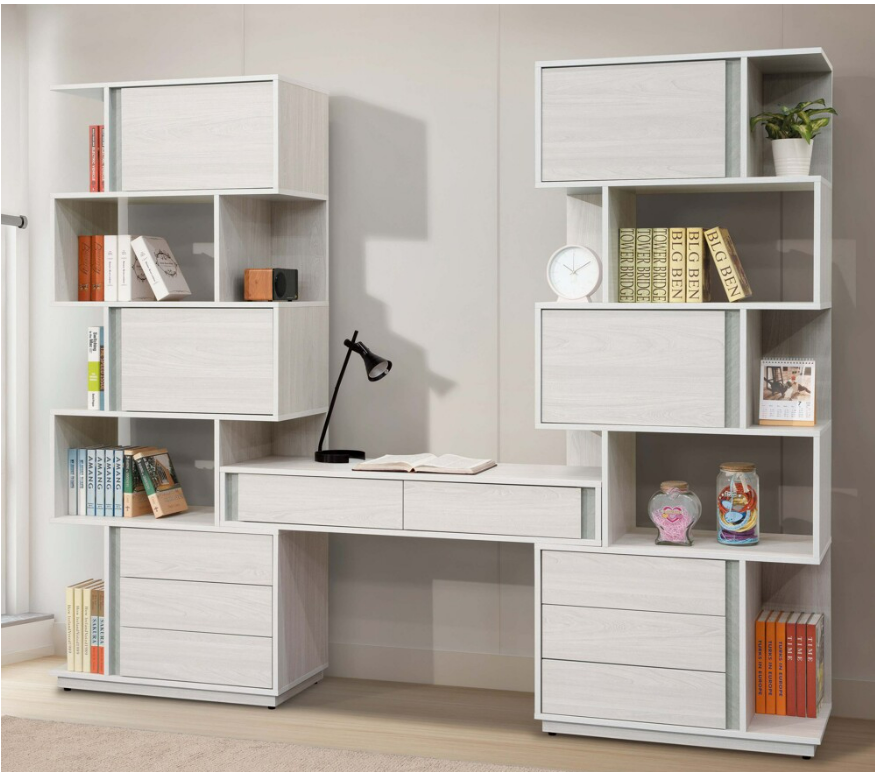 A566-01沃克8尺伸縮書桌櫃組