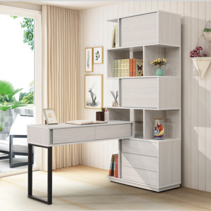 A566-03沃克H型功能書櫥桌組(書桌抽在右)