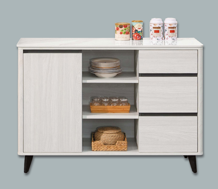 A452-05卡森4尺岩板收納櫃下座