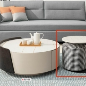 A241-04 法妮達岩板小茶几 含椅凳