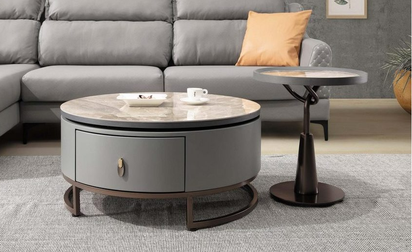 A242-01布萊恩岩板旋轉大茶几