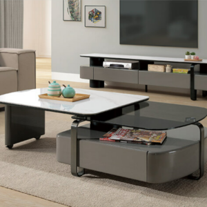 A267-01 米基特岩板旋轉茶几