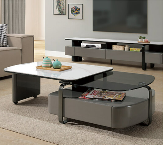 A267-01 米基特岩板旋轉茶几