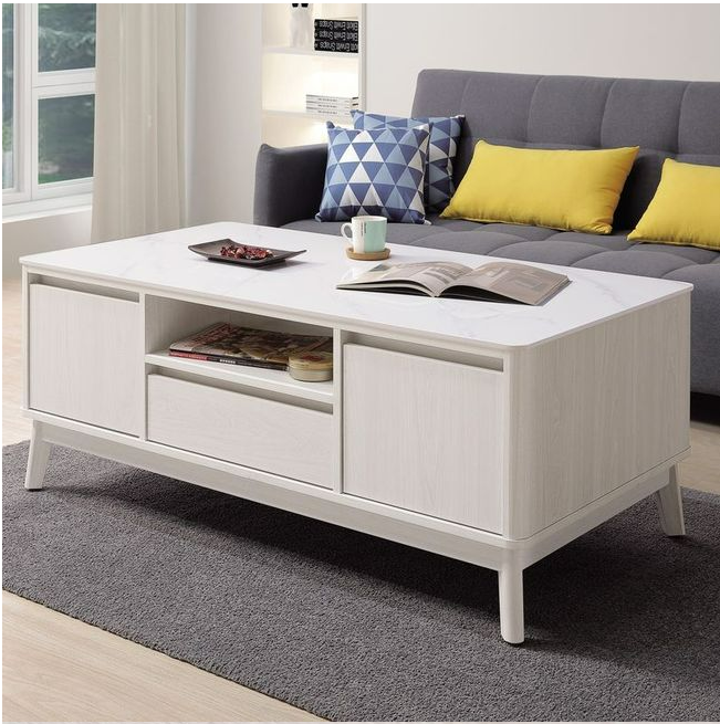 A297-01米倫4.3尺岩板大茶几(白榆木)