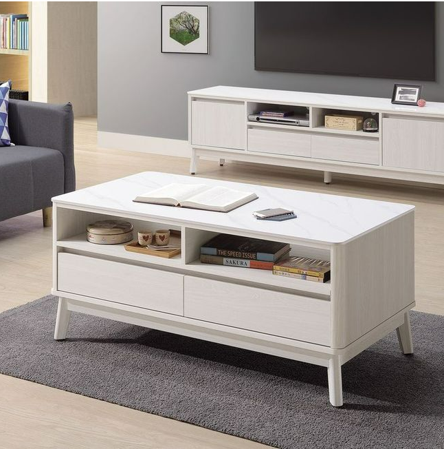 A297-02米倫4尺岩板大茶几(白榆木)