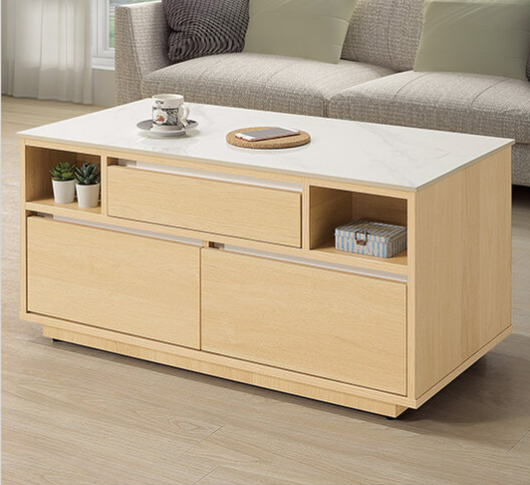 A317-02里德3.3尺岩板茶几(本色)