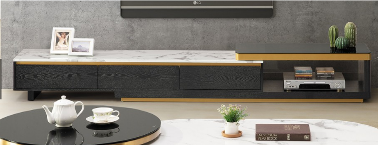 A341-01赫伯特石面6尺伸縮長櫃