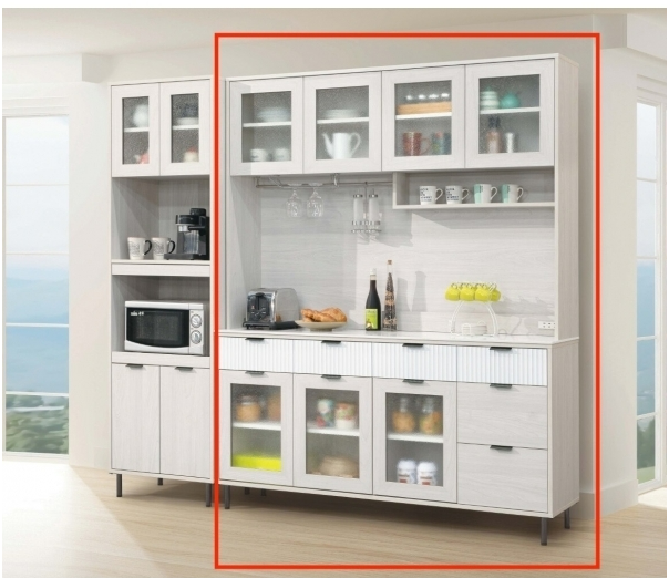 A451-02赫本5.3尺岩板收納櫃組