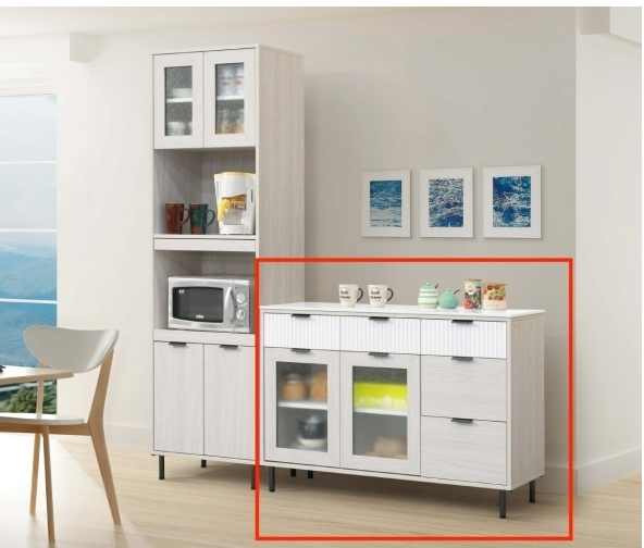 A451-05赫本4尺岩板收納櫃下座