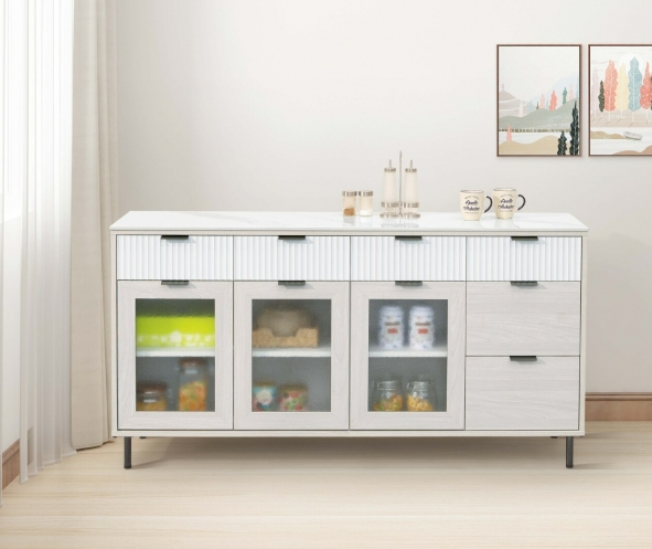 A451-03赫本5.3尺岩板收納櫃下座