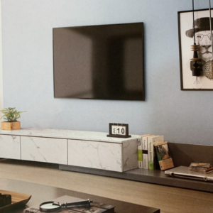 A349-01克魯斯6尺伸縮長櫃(白石/灰)