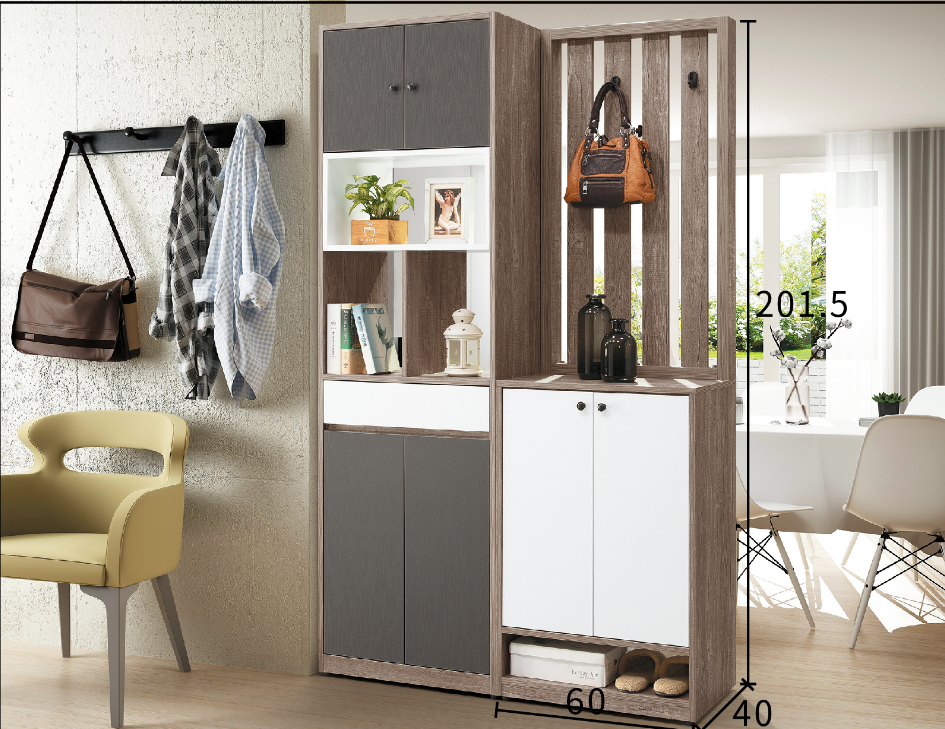 A377-03艾爾頓2尺中空隔間鞋櫃