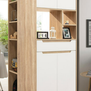 A378-03克莉絲3.7尺烤漆隔間鞋櫃(原切/白)