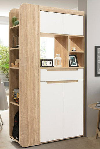 A378-03克莉絲3.7尺烤漆隔間鞋櫃(原切/白)