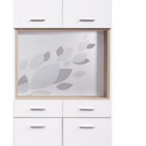 A374-02克萊兒白色2.7尺玄關屏風雙面鞋櫃