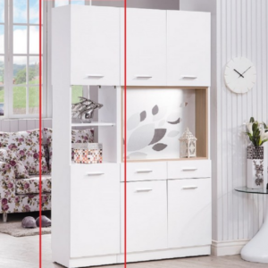 A374-03克萊兒白色1.3尺玄關中空雙面鞋櫃