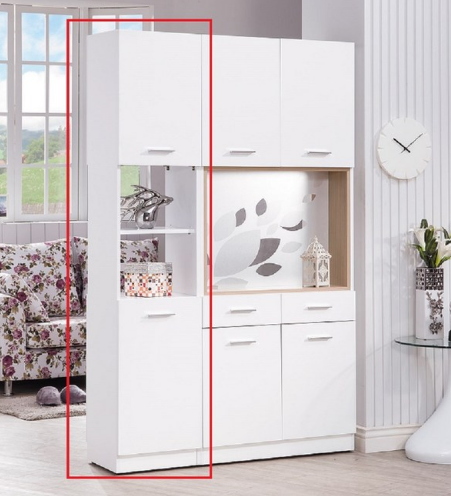 A374-03克萊兒白色1.3尺玄關中空雙面鞋櫃