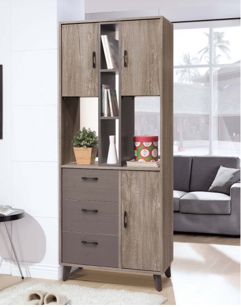 A387-02奧蘭多2.7尺雙面櫃