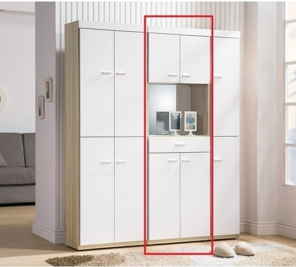 A400-02可娜北歐2尺玄關鏡面鞋櫃