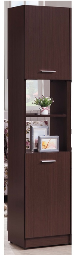 A374-08克萊兒胡桃1.3尺玄關中空雙面鞋櫃