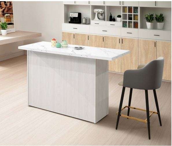 A417-02雨果白榆木5尺中島桌