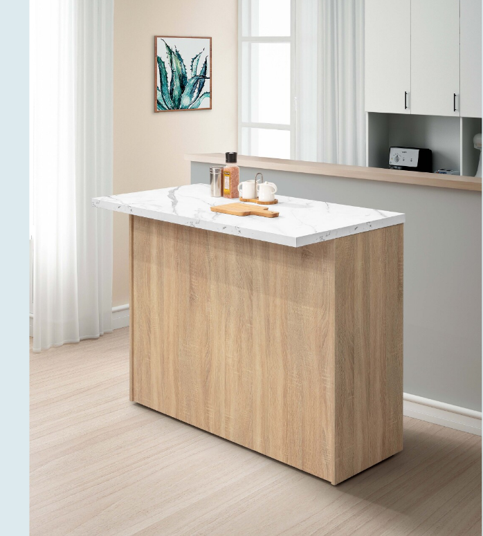 A418-01雨果原木4尺吧台中島