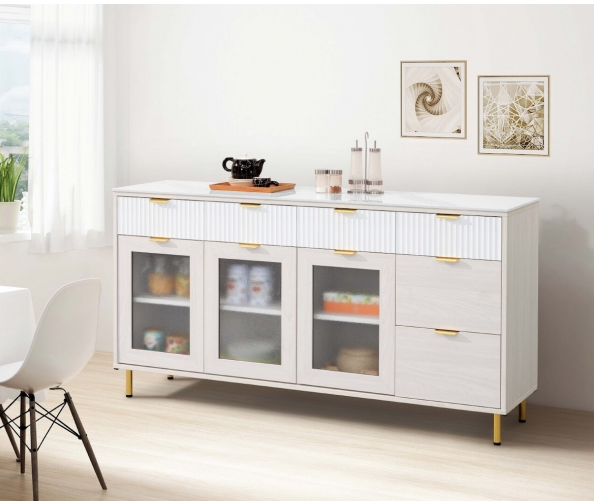 A444-03黛妮5.3尺岩板收納櫃下座