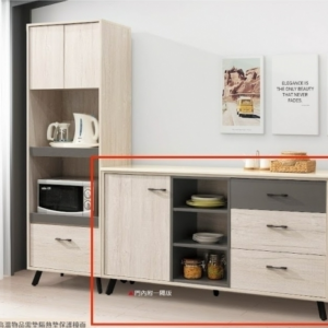 A438-04哥倫布5尺岩板收納櫃