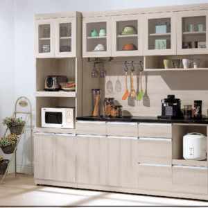 A453-02艾達石面5.3尺餐櫃(黑石)