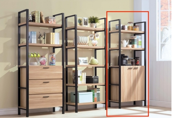 A461-03保羅原木2.7尺二門置物架