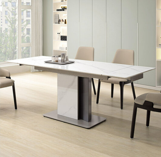 A473-01克萊德6.6尺岩板伸縮餐桌