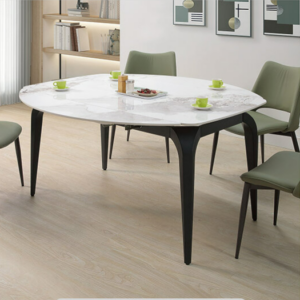 A492-01克拉克4.7尺岩板伸縮圓餐桌