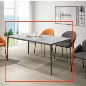 A495-01布蘭特5.3尺岩板圓角餐桌