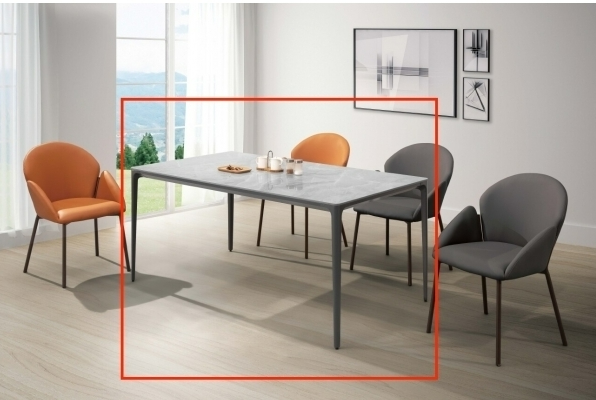 A495-01布蘭特5.3尺岩板圓角餐桌