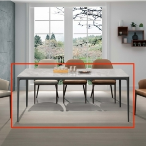 A496-01布蘭特6尺岩板圓角餐桌