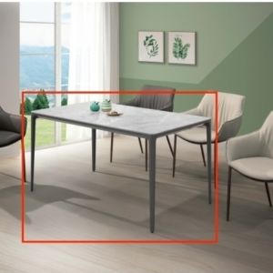 A496-04布蘭特4.6尺岩板圓角餐桌