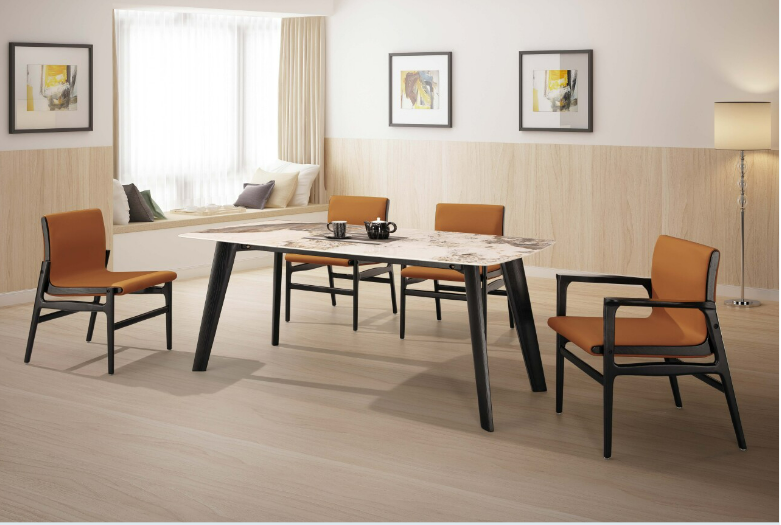 A490-04梅維斯6尺岩板餐桌